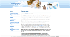 Desktop Screenshot of cennypapir.cz